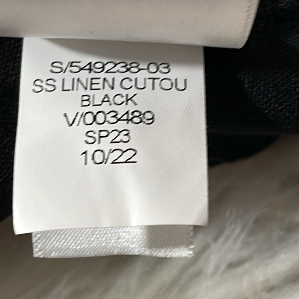 GAP Linen Blend Cutout Midi Dress With Pockets Black Size 8 Tall NEW - Picture 10 of 12